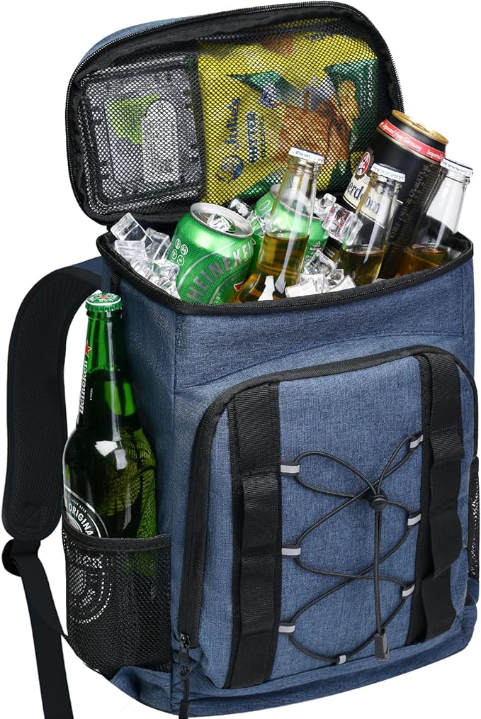 33 Cans Insulated Backpack Cooler - Leakproof Waterproof Lightweight Soft Coolers Bag for Camping Picnic Hiking Beach and Lunchbox Backpacks Bags-Leak Proof Ice Chest Back Pack