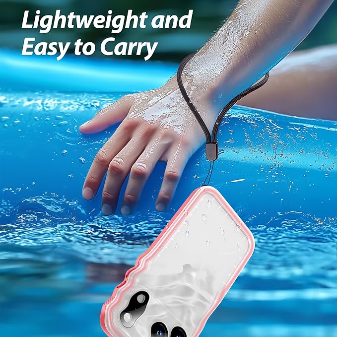 SPORTLINK for iPhone 17 Pro Case - IP68 Waterproof Military Protective Full Body Heavy Duty Shockproof 360 Sealed Dustproof with Camera Screen Protector Phone Cover for iPhone 17 Pro 6.3" Pink