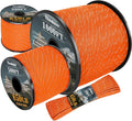 Reflective Paracord Rope 850Ib, 50/100/200/500/1000ft 4MM 11 Strand Strong Heavy-Duty Parachute Spool Cord, para Cord Lanyard for Clothsline, Hammock, Camping, Hiking, Survival, Orange 100FT