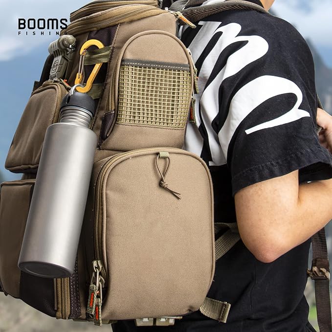 Booms Fishing CC5 Multi-Use Carabiner Clips, 10 Pack 2.7" Small Caribeener Clips, Mini Keychain Aluminum Caribeaner Clip