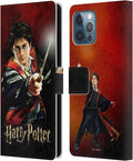 Head Case Designs Officially Licensed Harry Potter Harry Portrait Prisoner of Azkaban II Leather Wallet Case Compatible with Apple iPhone 12 Pro Max