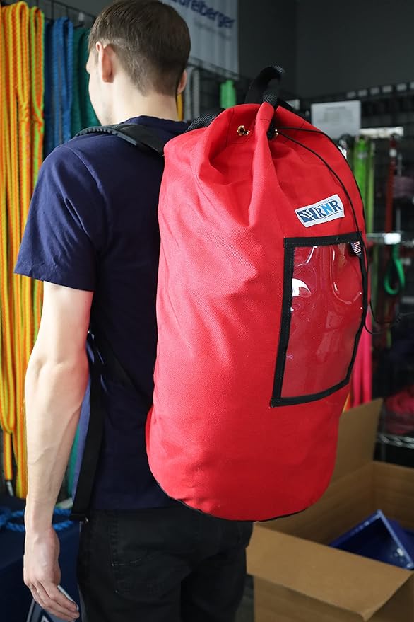 Rock-N-Rescue Grand Rope Bag, Premium Climbing Gear Storage Backpack, Heavy-Duty 1000D Nylon, Padded Shoulder Straps, Waterproof Design, Made in USA, Perfect for Mountaineering