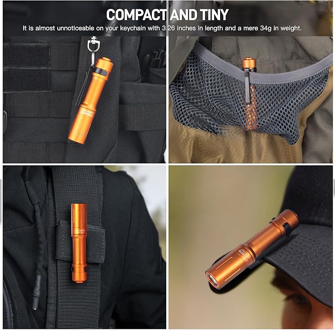 ThruNite Archer Mini Pocket EDC Pen Flashlight, USB-C Rechargeable Mini LED Flashlights, 405 Lumens Slim Pen Light with Clip for Inspection, Everyday Carry and Emergency Use