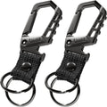 Heavy duty key chain,bottle opener function car keychains,versatile metal snap hook carabiner clip and 2 key rings