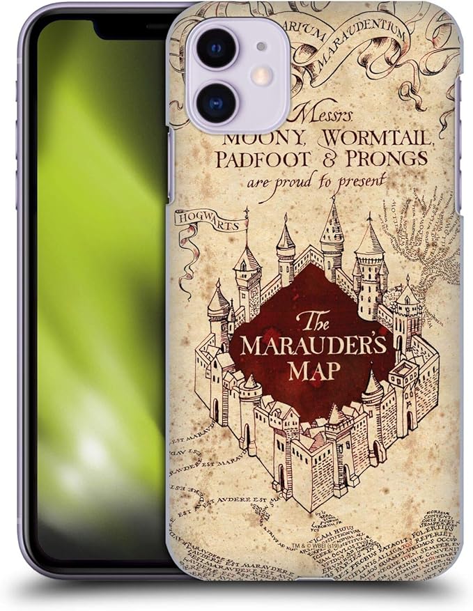 Head Case Designs Officially Licensed Harry Potter The Marauder's Map Prisoner of Azkaban II Hard Back Case Compatible with Apple iPhone 11