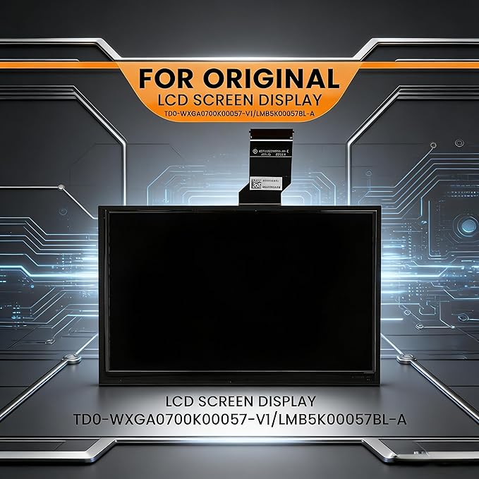 7" Uconnect Screen Replacement LCD Display for Jeep Compass Renegade 2017-2021 TDO-WXGA0700K00057-V1 TDO-WXGA0700K00033-V2 Without Bracket