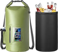 Smasrob 30L Waterproof Dry Bag with 20L Detachable Cooler, Dry Bag Cooler Backpack with Phone Pocket and Bottle Pouch, Suitable for Kayaking, Boating, Camping and Water Activities