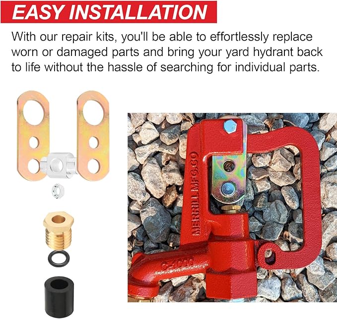 EAORBD C-1000 Hydrant Part Kit for Merrill Yard Hydrant Repair Kit Head Assembly Series Water Hydrant Faucet Repair Kit