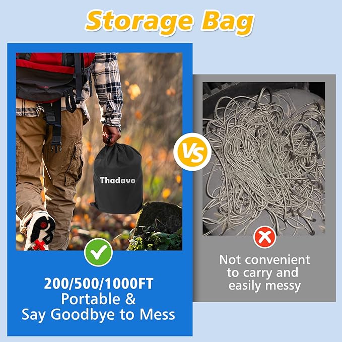 Reflective Paracord Rope 850Ib, 50/100/200/500/1000ft 4MM 11 Strand Strong Parachute Cord, Heavy Duty Paracord Rope for Tent Camping, Fishing, Hiking, DIY Crafts Bracelet, Blue 500FT