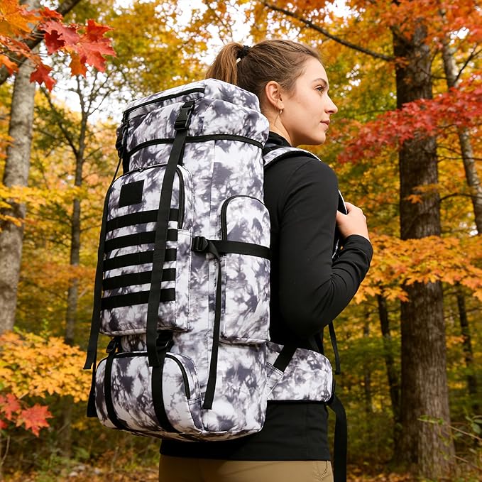 Hiking Backpack for Men 70L/100L Camping Backpack Military Rucksack Molle 3 Days Assault Pack for Climbing | Camping Backpack, 3 Days Assault Pack, for Climbing