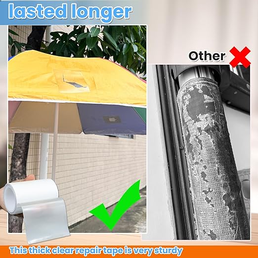 YINTTIAN 3.15" x 5' TPU Waterproof Tape for Repair Inflatables, Heavy Duty Patch Kit for Tent, Pool Float, RV Roof, Duct