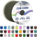Paracordland-270LB Paracord Rope-50ft-Micro 2mm-Utility Cord Thin Braided Best for Military & Camping Survivl Bracelet DIY Projects Fishing Lanyards-Army Green