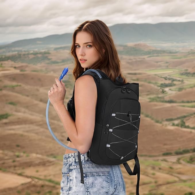 MIYCOO Hydration Backpack - Lightweight Water Backpack with 2L Water Bladder Bag, Running Hydration Vest Backpack for Men Women, Hydration Pack for Hiking, Cycling, Climbing