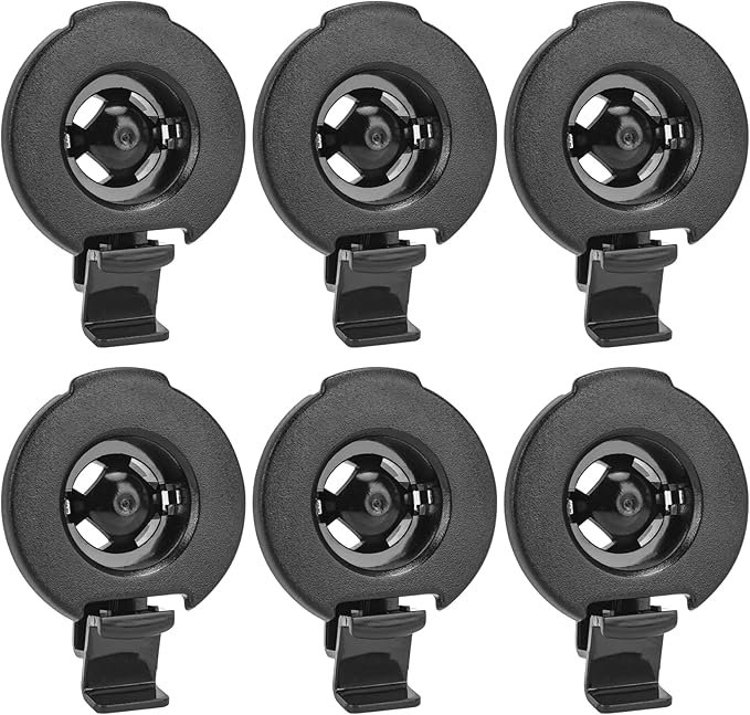 Garmin Accessories GPS Bracket Cradle Mount Compatible with Garmin Nuvi 42LM 44 52LM 54 55LMT 56 58 2407 2408 2447 2448 2467 2497 2507 2508 2547 2548 2557 2567 2577 Nuvi GPS (6 Pack)