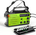 Emergency Weather Radio, 22200mWh Hand Crank Emergency Radio with NOAA/AM/FM, Dual USB Output for Family, 3-Mode Flashlight & SOS Alarm, Portable Solar Crank Radio for Emergency Supplies Survival Gear