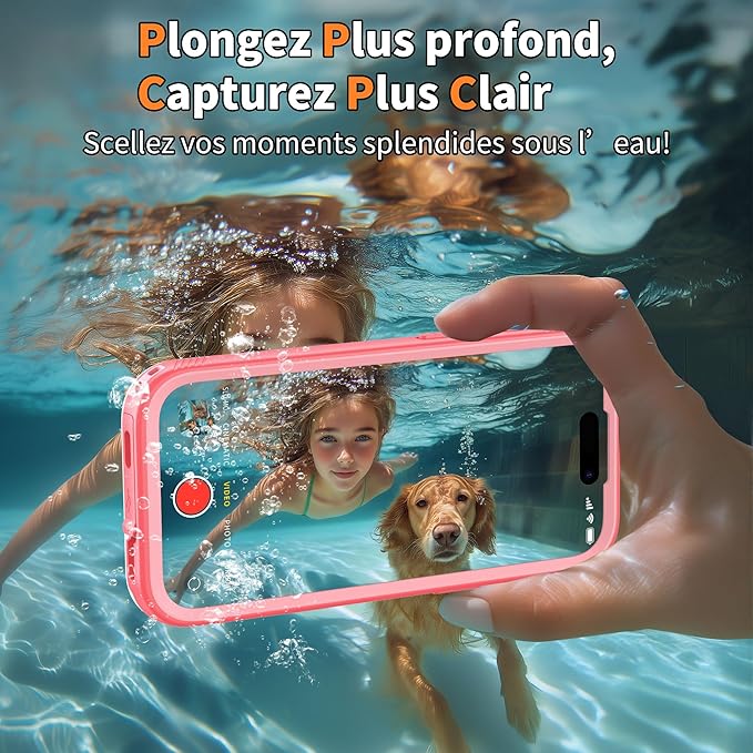 Cozycase TOP Waterproof Case for iPhone 17 Pro Max - Military Heavy Duty 360 Shockproof Full Body with Screen Camera Protector Double IP68 Water Dust Drop Proof Hard Rugged 17PM Front Back Slim Cover