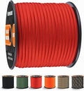 WEREWOLVES 650lb Paracord/Parachute Cord - 9 Strand Paracord Rope - 100', 200' Spools of Parachute Cord, Type III Paracord for Camping, Survival