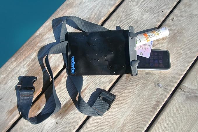 Aquapac Multi-Purpose Belt & Carrycord Waterproof Case, 5" by 7", 13 by 18cm, For Maps, Phones, Documents, Waterproof to 10m / 30ft, Belt & Lanyard Included