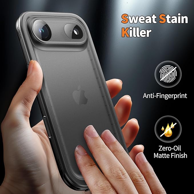 Cozycase TOP Waterproof Case for iPhone Air - Military Heavy Duty 360 Shockproof Full Body with Screen Camera Protector Double IP68 Water Dust Drop Proof Hard Rugged Tough Front Back Slim Cover