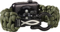Savior Survival Gear Paracord Watch Band - Compatible with Apple Watch Band 49mm 46mm 45mm 44mm 42mm - iWatch Band Series Ultra 10 9 8 7 6 5 4 3 2 1 SE – Adjustable strap for men (Green, Large)