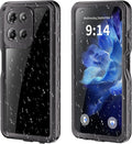 Lunivop Compatible with Motorola Moto G Play 5G 2026 Case 6.7'' Waterproof Dustproof IP68 Underwater Diving Clear Built-in Screen Protection Lanyard 【Military Grade Full Body】 for Moto G Play 5G