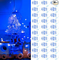 ZSJWL 30 Pack Blue Fairy Lights Battery Operated, 7FT 20LED Mini Starry Light Mason Jar Lights for Indoor Outdoor Party Wedding Halloween Thanksgiving
