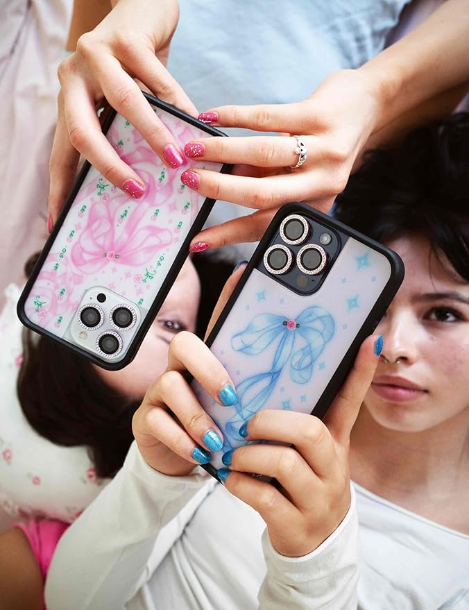 Wildflower Cases - Compatible with iPhone 13 Pro | Protective Bumper, 6.5ft Drop Test Certified, Women Owned Small Business | Pink Bow, Floral, Rose, Trendy | Ribbons & Rosettes