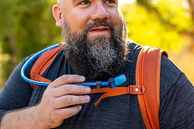 Gregory Soft Spout Bite Valve For Day Hiking/Backpacking Hydration Water Reservoir/Bladder, Optic Blue
