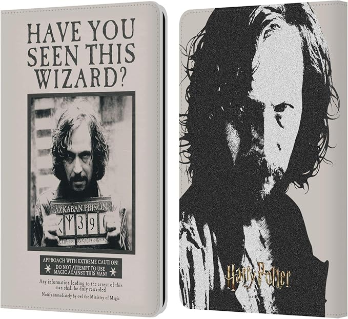 Head Case Designs Officially Licensed Harry Potter Sirius Black Poster Prisoner of Azkaban II Leather Wallet Case Compatible with Kindle Paperwhite 1/2 / 3