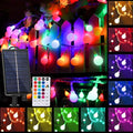 XEWEA Solar String Lights Outdoor, 16Colors 66LED 39Ft Waterproof Outdoor String Lights with 20Modes Remote for Garden Home Party Christmas Halloween Decorations