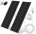 Solar Panel for Google Nest Camera, 2Pack Upgraded Solar Power Charger for Google Nest Cam Indoor & Outdoor(Battery Version), Flexible Solar Panels with IP65 Waterproof 13.1Ft Charging Cable
