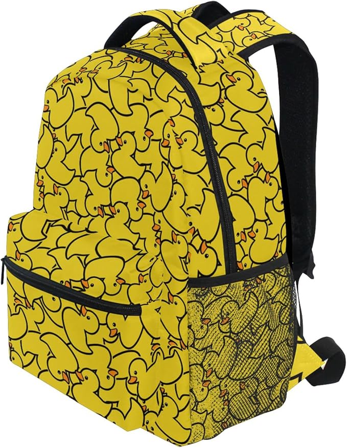 Wamika Yellow Ducks Backpack Farm Cartoon Animals School Backpacks Preschool Book Bag