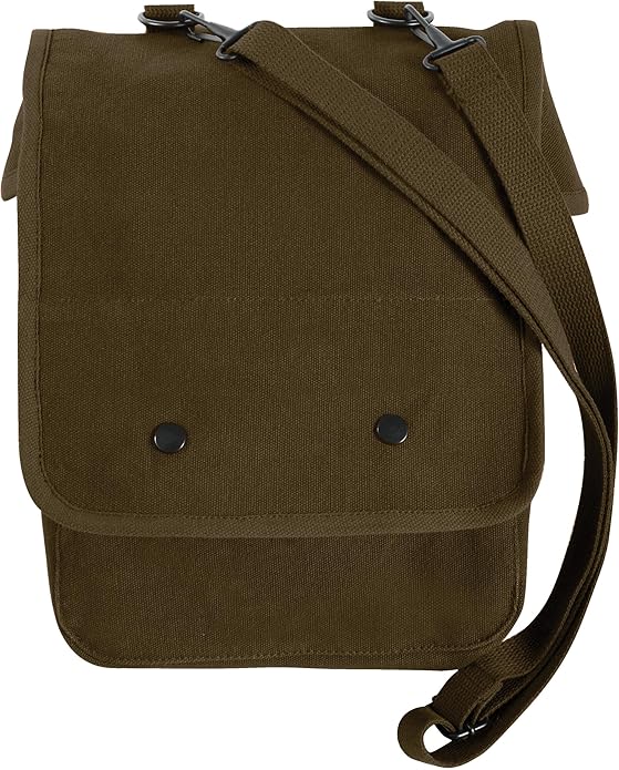 Rothco Canvas Map Case Shoulder Bag – Rugged Crossbody EDC Utility Storage