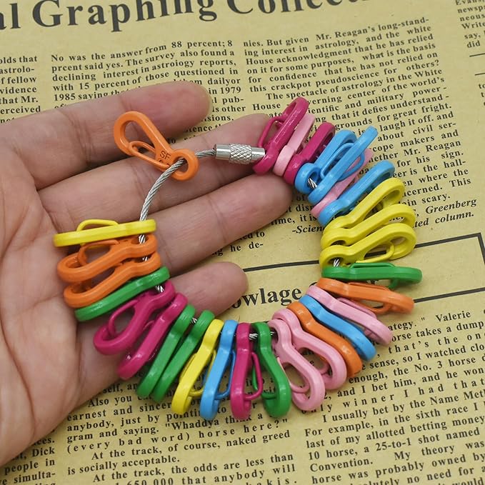 Mini Carabiner Clips with Metal Spring Wiregate Hook and Little Eye Hole for Keychain Backpack Clasps