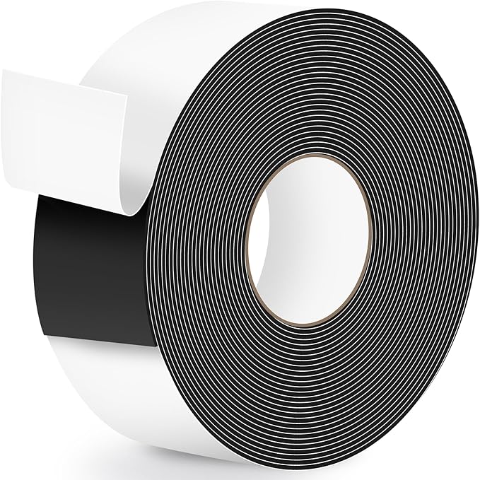 ToLanbbt Pond Liner Seam Tape, 3.15" x 32.8' Double Sided Peel and Stick Seam Tape Self Adhesive Seaming Kit Butyl Rubber Pond Liner Repair Patch Kit Waterproof for EPDM Roof Garden Cover Patch Repair