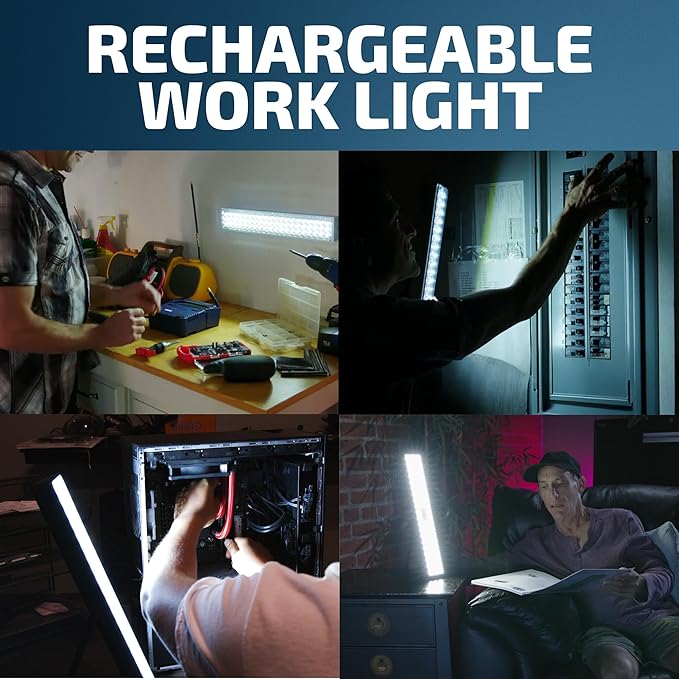Bell+Howell Portable Light Bar, Rechargeable Lights for Home, Emergency Lights for Home Power Failure, Rechargeable Light Bar, Lámparas Recargables para Apagones, 720-Lumens, As Seen on TV