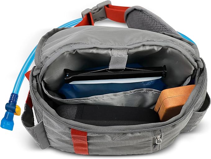 Reflective Hydration Backpack, Hydration Pack - Water Backpack with 2L Hydration Bladder, Essential for Festivals - Rave Hydration Pack for Hiking, Running, Cycling, and Festivals