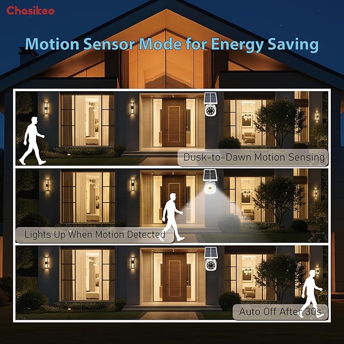 2 Pack Solar Motion Lights Outdoor, Solar Spotlights with Motion Sensor, IP67 Waterproof Solar Power Security Lights, 360° Rotatable for Garden, Yard, Pathway, Fence, Driveway, 1200LM, White