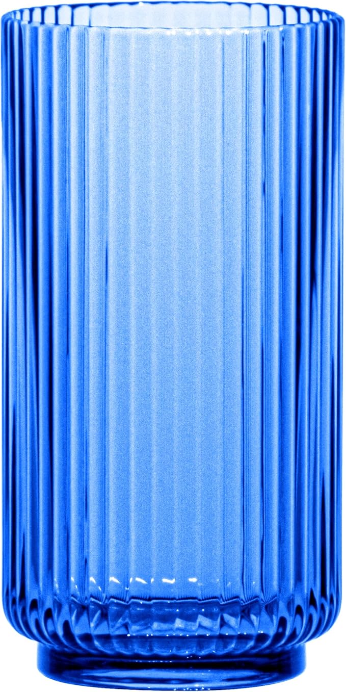 Abode Homewares Mesa 22 oz Durable Acrylic Jumbo Drinking Glasses, Shatter-Resistant and Dishwasher-Safe Indoor/Outdoor Drinkware for Water, Iced Tea, Juice, and Cocktails - Cobalt Blue - Set of 6
