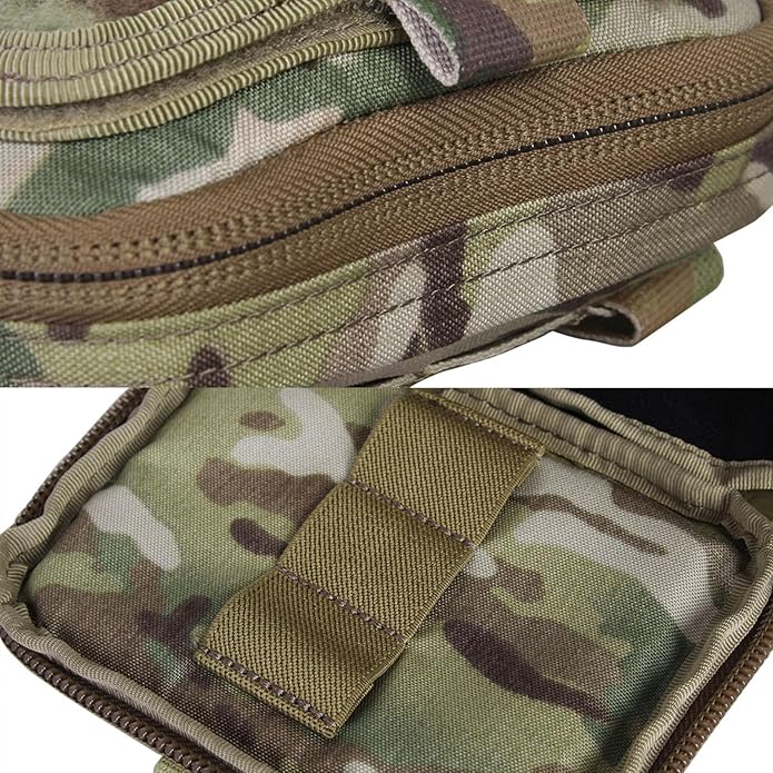 ADMIN Muti-Purpose Tactical Map Bag - MOLLE Compatible with Quick-Access Outer Compartment EDC Organizer
