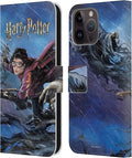 Head Case Designs Officially Licensed Harry Potter Quidditch 1 Prisoner of Azkaban II Leather Wallet Case Compatible with Apple iPhone 15 Pro Max