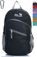 Outlander Packable Handy Lightweight Travel Hiking Backpack Daypack, Black