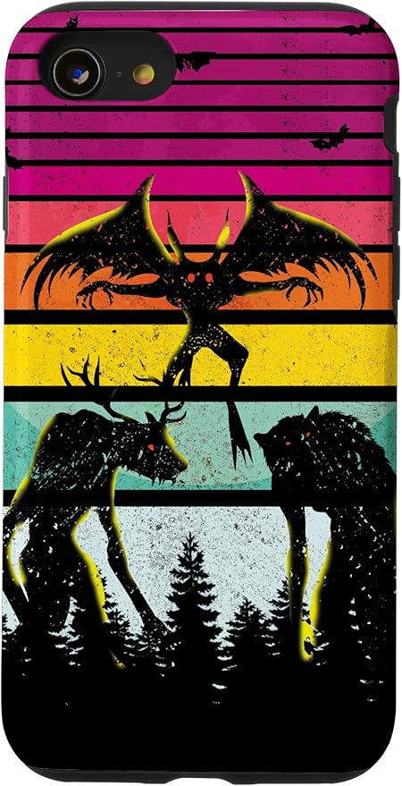 Cryptkin Cute Mothman Cryptid Map Case for iPhone SE (2020) / 7 / 8