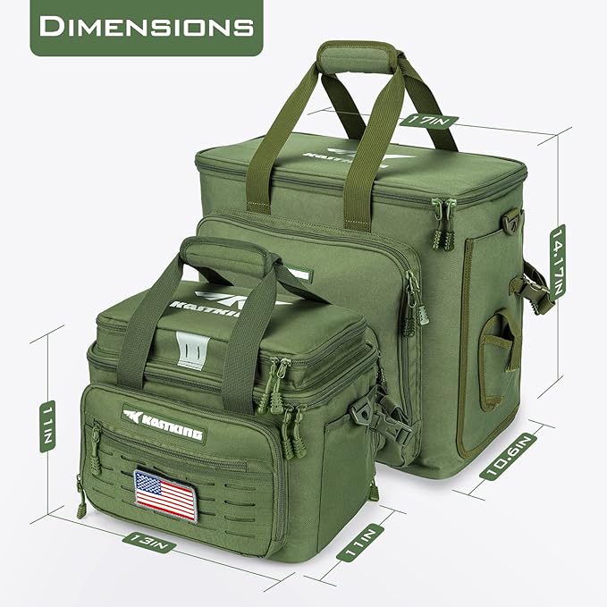KastKing Fishing Tackle Bags - Saltwater & Freshwater Fishing Bags - Water Resistant, Padded Shoulder Strap - Gear Storage