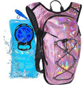 Reflective Hydration Backpack, Hydration Pack - Water Backpack with 2L Hydration Bladder, Essential for Festivals - Rave Hydration Pack for Hiking, Running, Cycling, and Festivals