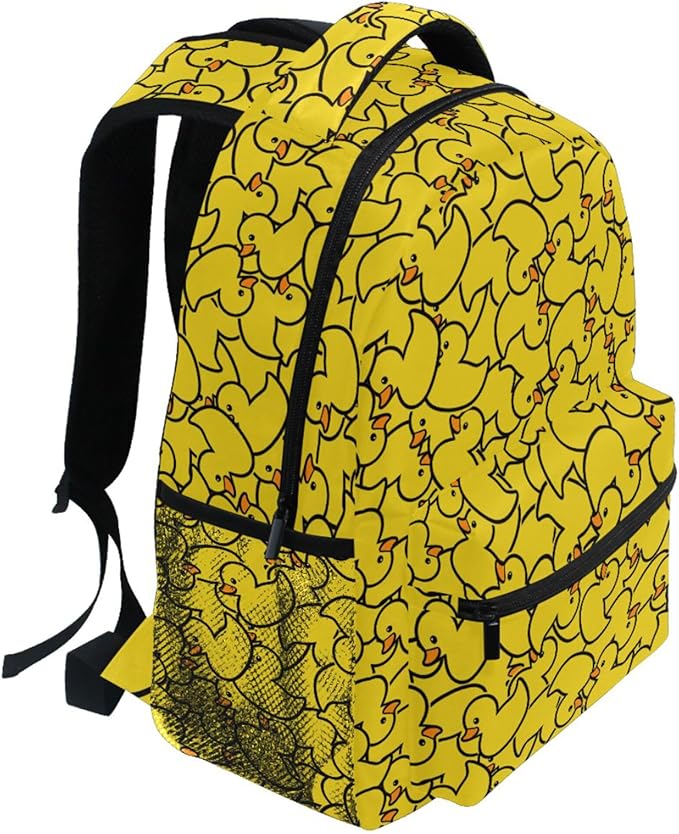 Wamika Yellow Ducks Backpack Farm Cartoon Animals School Backpacks Preschool Book Bag