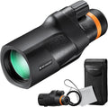 K&F Concept® 12X50 Monocular Telescope with Cleaning Cloth, FMC Lens & BAK4 Prism Telescopes for Adults, Sky Captain HD Monocular for Bird Watching Hunting Hiking Camping Travelling