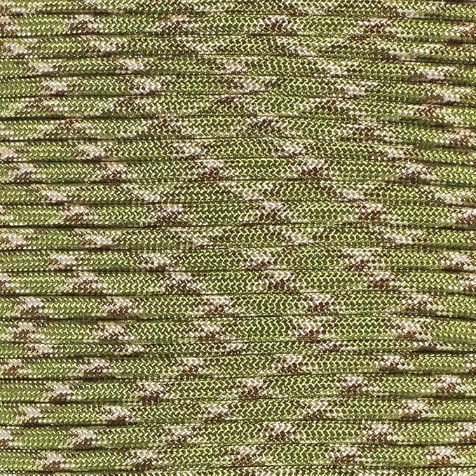 Paracord Planet 550 Paracord – Camo Colors – Ideal for Fishing Lines, Snares, Bracelets, Emergency and Survival Situations – Multiple Colors and Lengths Available