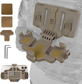 Tactical Gear Plate Carrier Vest Accessories, MOLLE Phone Chest Mount Holder for 6.0"-7.7" Screens, Quick-Release and Adjustable Tactical Phone Holder for Police Vest