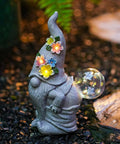 Solar Funny Garden Gnome Statue: Outdoor Sculpture Lights for Yard Lawn Porch Balcony Patio Home Decor - Mothers Day Gifts for Mom Women Grandma